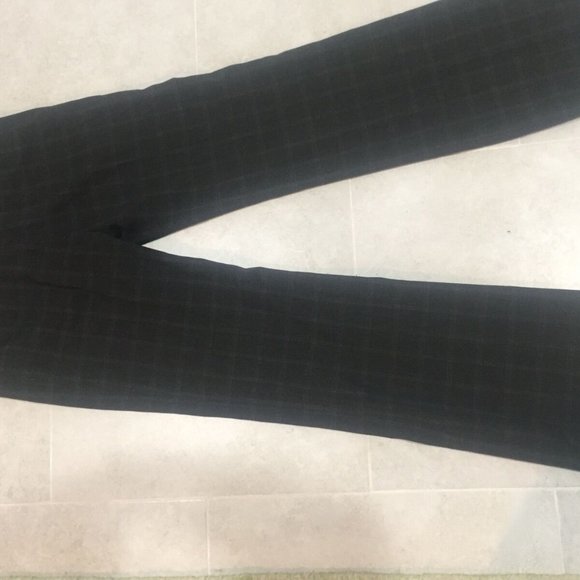 H&M Windowpane Gray Womens Pants Size 6 Bootleg - Picture 4 of 5
